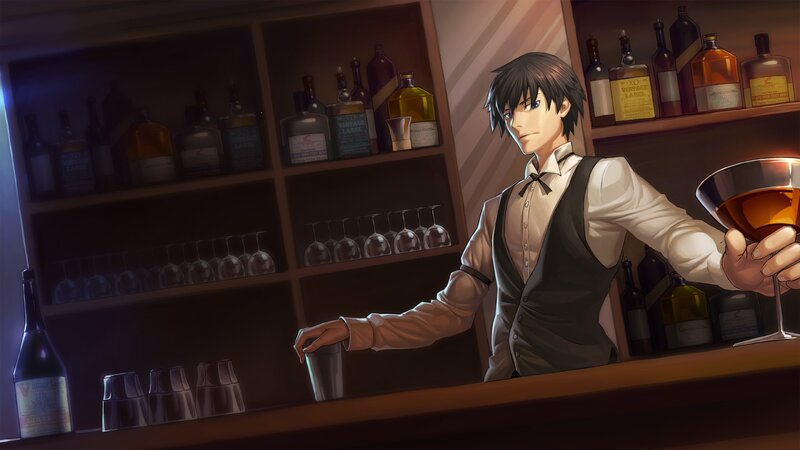 Bartender Holding Cocktail