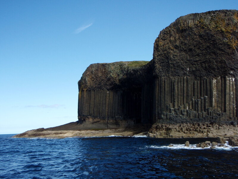 Basalt Columns at Sea — Blue