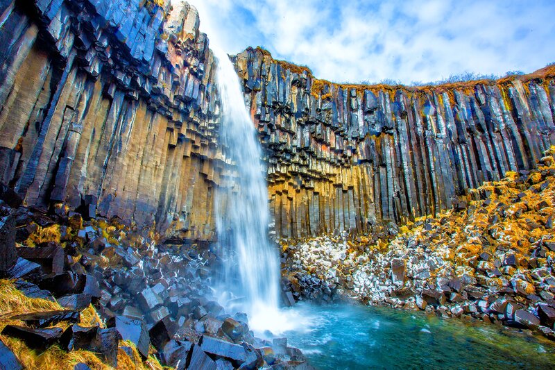 Basalt Columns Waterfall