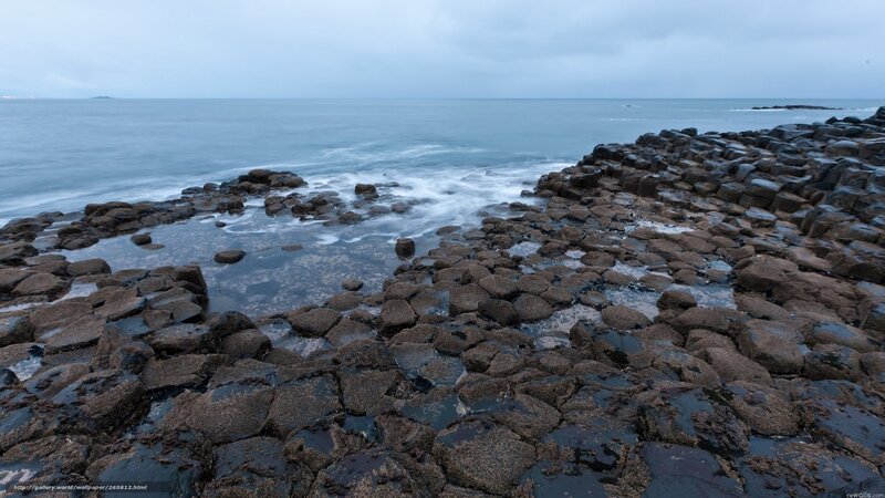 Basalt Rock Formations — Blue