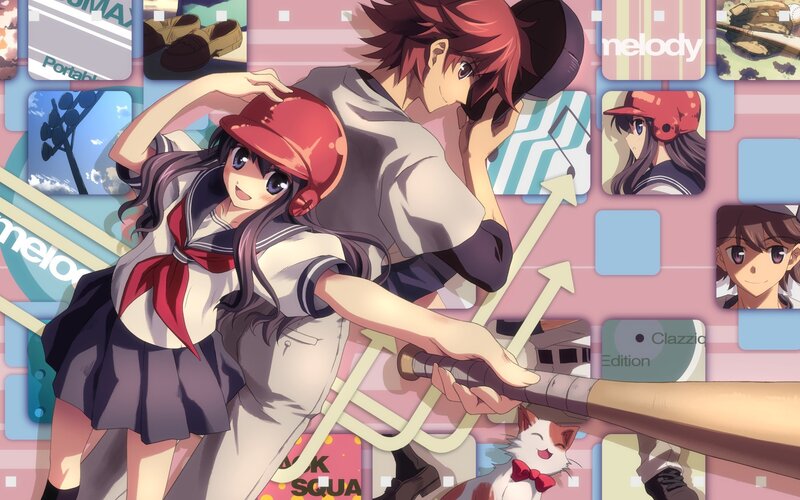 Baseball anime characters collage