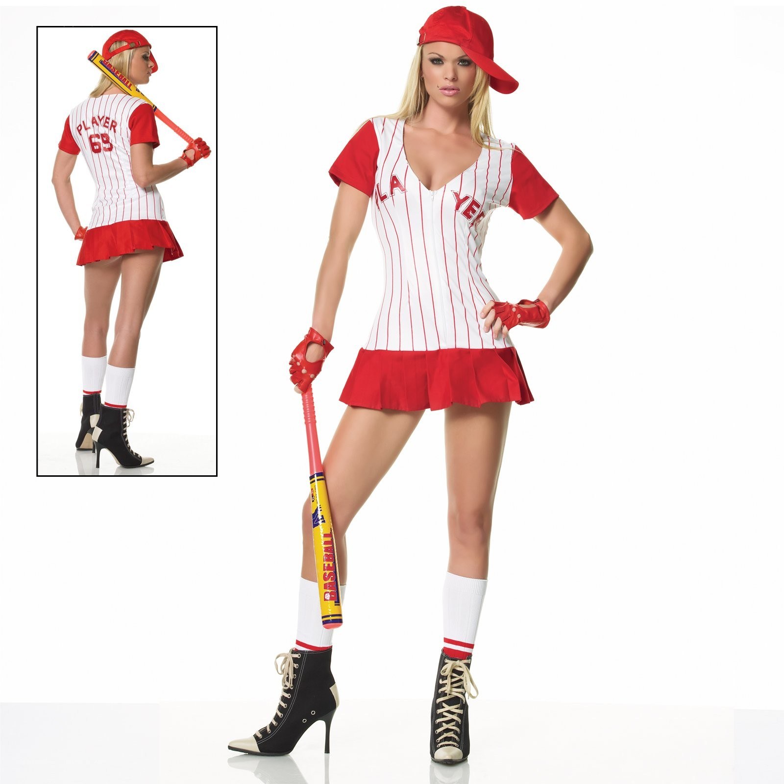 baseball cheerleader costume
