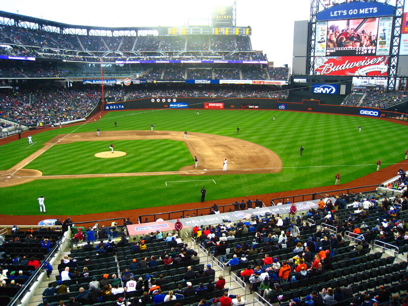 baseball game at citi field
