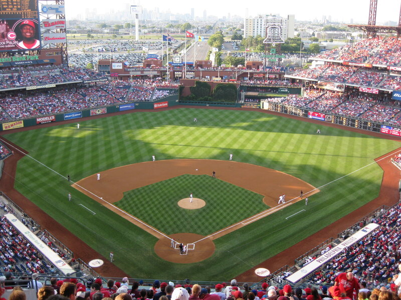 baseball game at citizens bank park