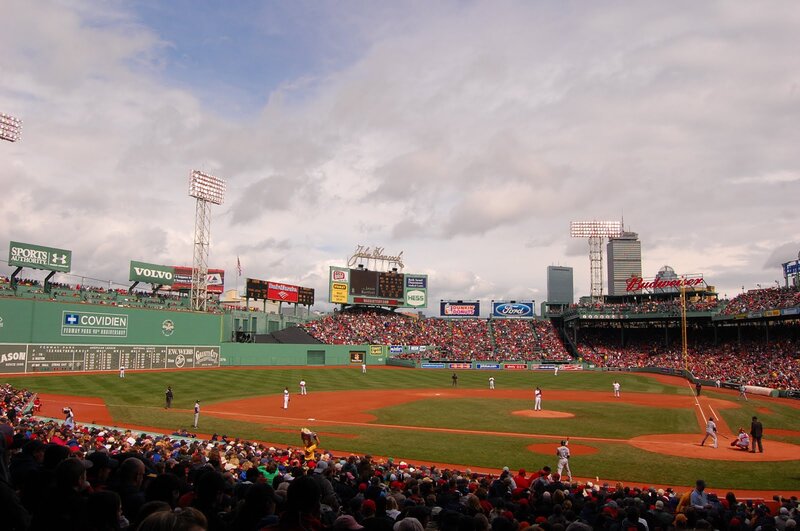 Baseball Game at Fenway Park — Green
