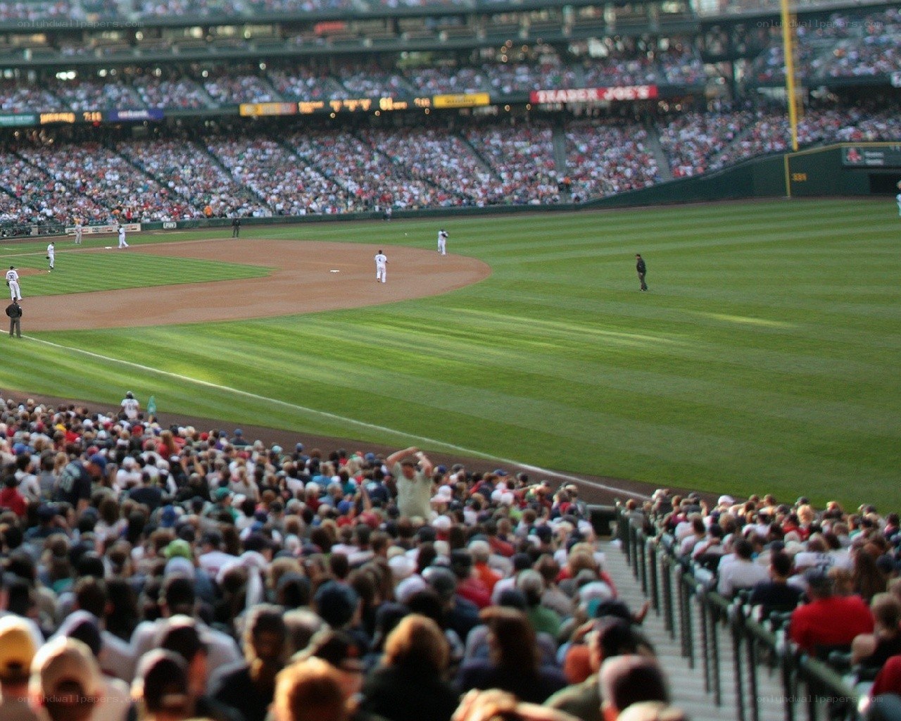 Baseball game at Fenway Park