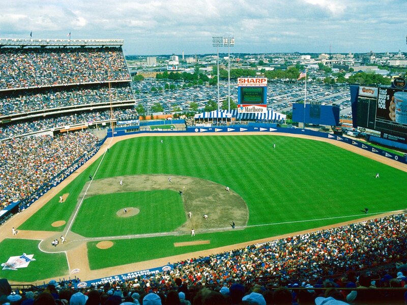 Baseball game at Shea Stadium