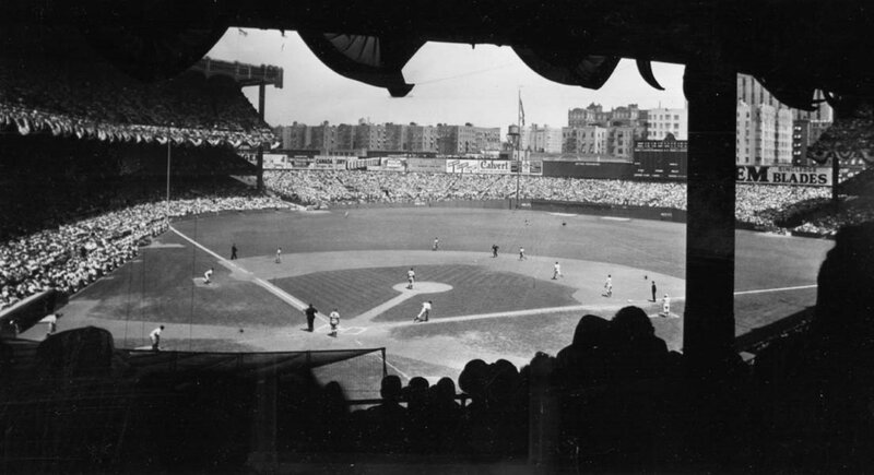 Baseball Game at Stadium — Black