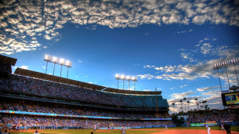 Baseball Game at Stadium — Blue