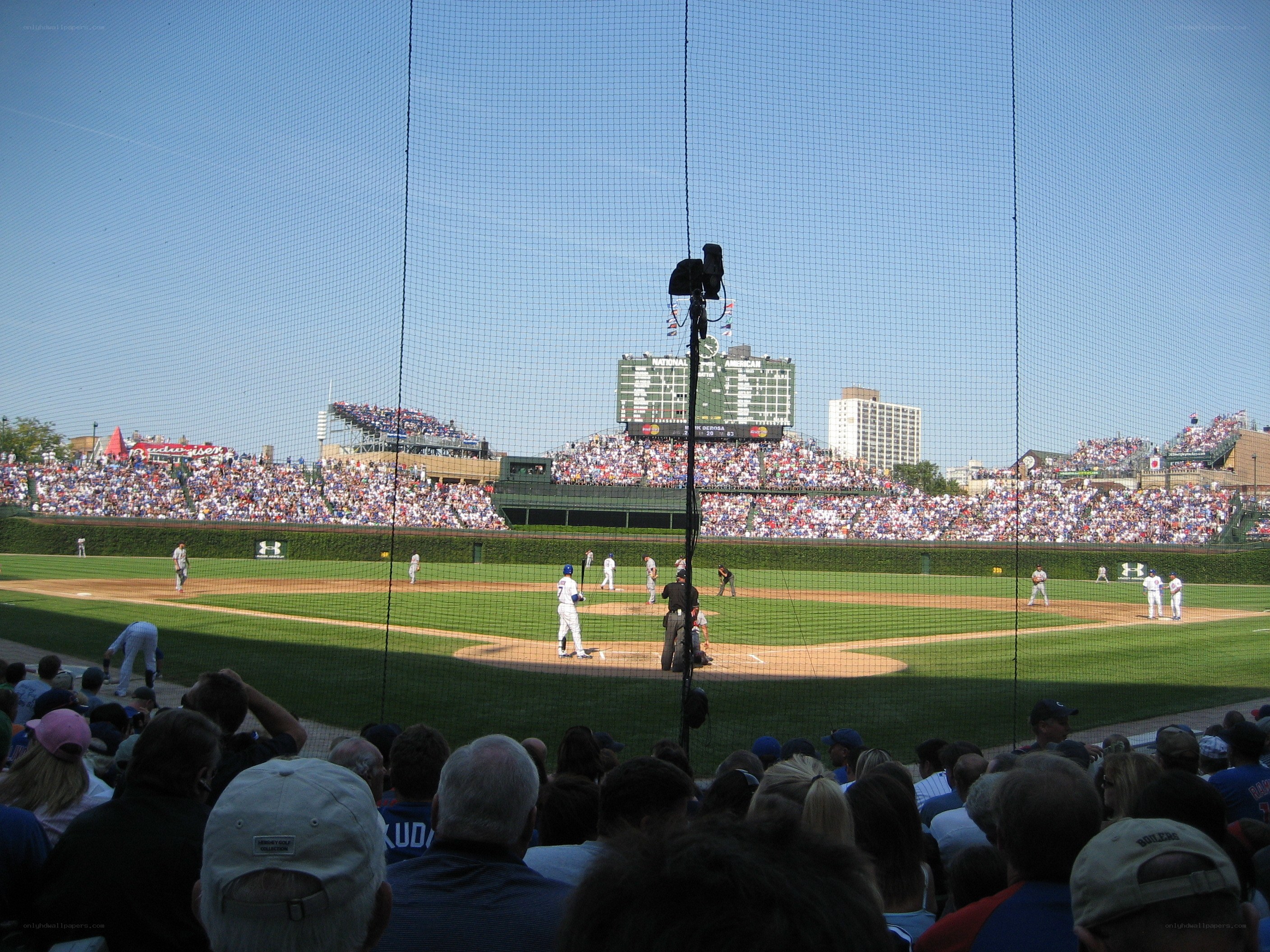 Baseball game at Wrigley Field
