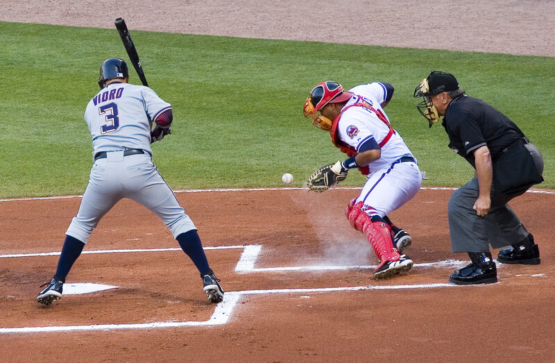Baseball game in progress
