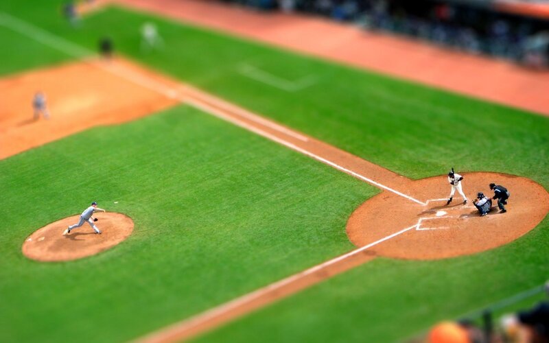 Baseball Game in Progress — Green, Active