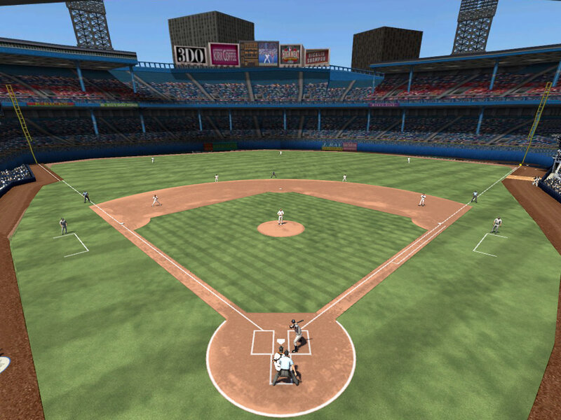 Baseball Game in Stadium — Green, Active