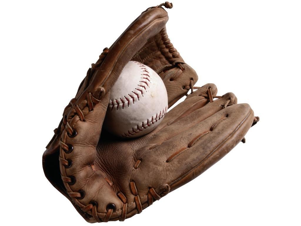 baseball glove with ball