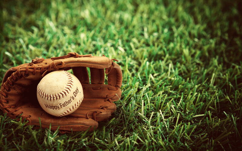 Baseball Glove with Ball — Green, Calm