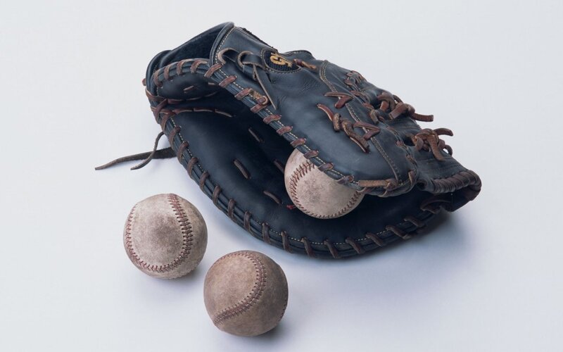 Baseball Glove with Balls