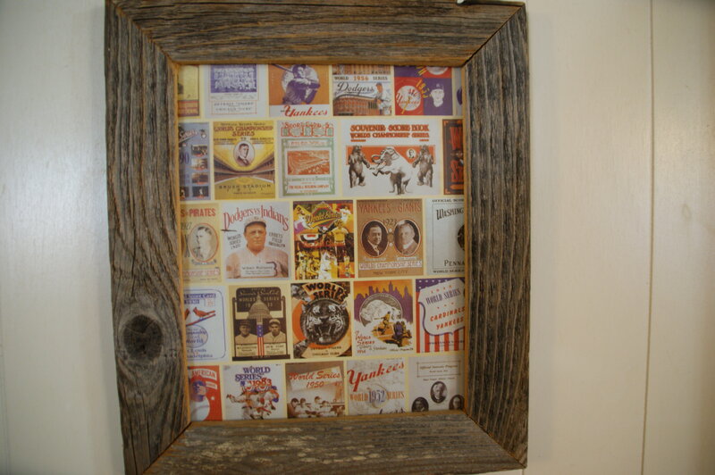 baseball memorabilia collage