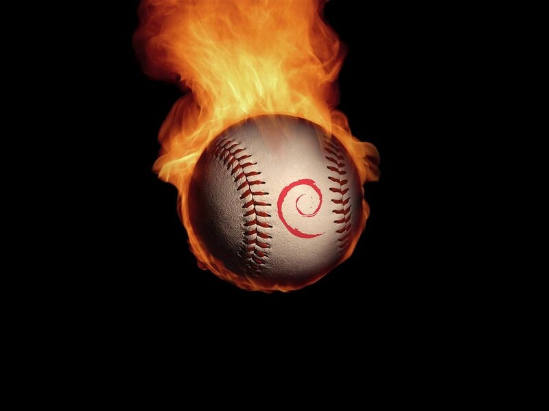 Baseball on Fire — Orange