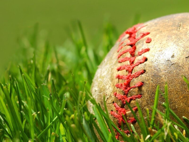 Baseball on Grass — Green