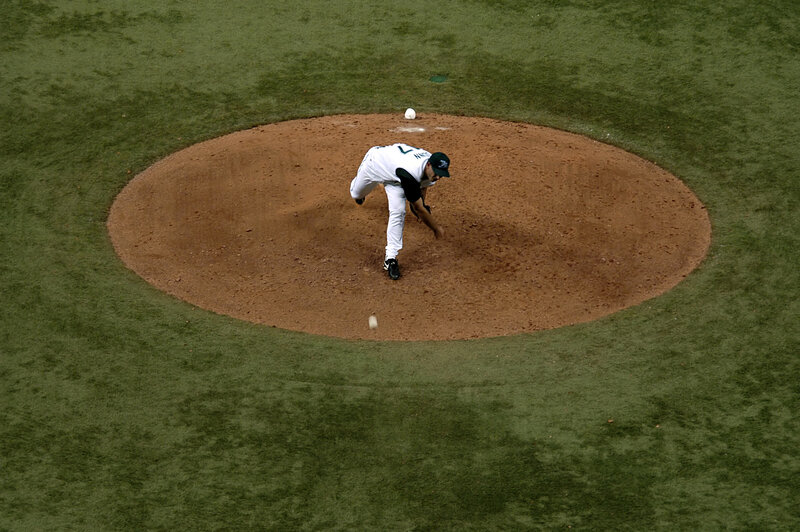 Baseball Pitcher on Mound