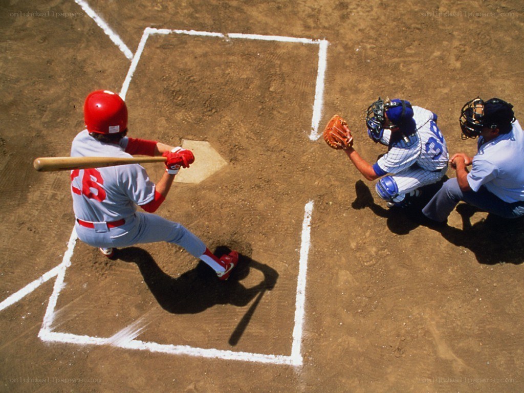 Baseball player at bat