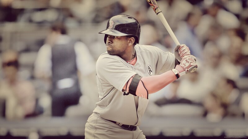 Baseball Player at Bat — Gray, Focused