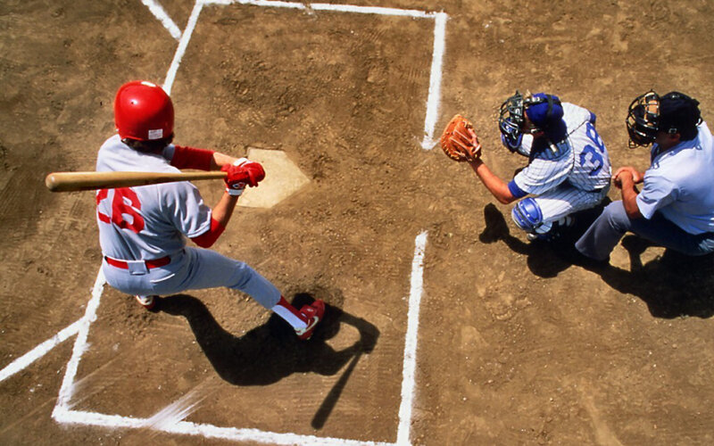 Baseball Player Batting