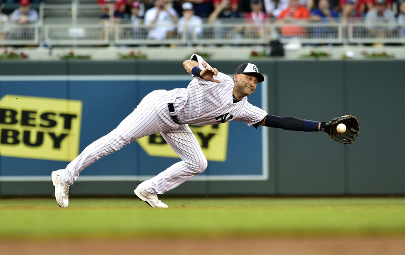 baseball player catching ball