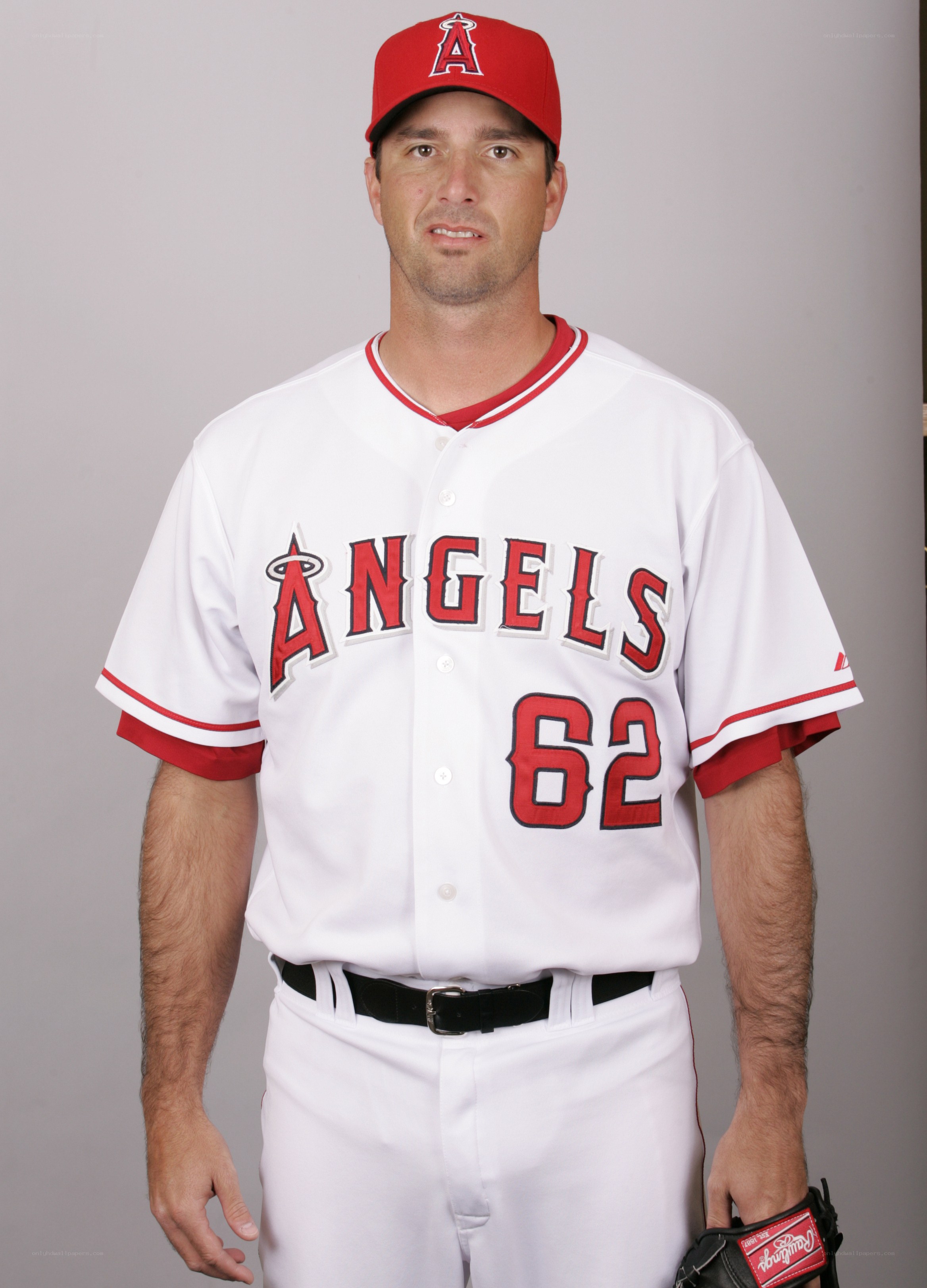baseball player in angels uniform