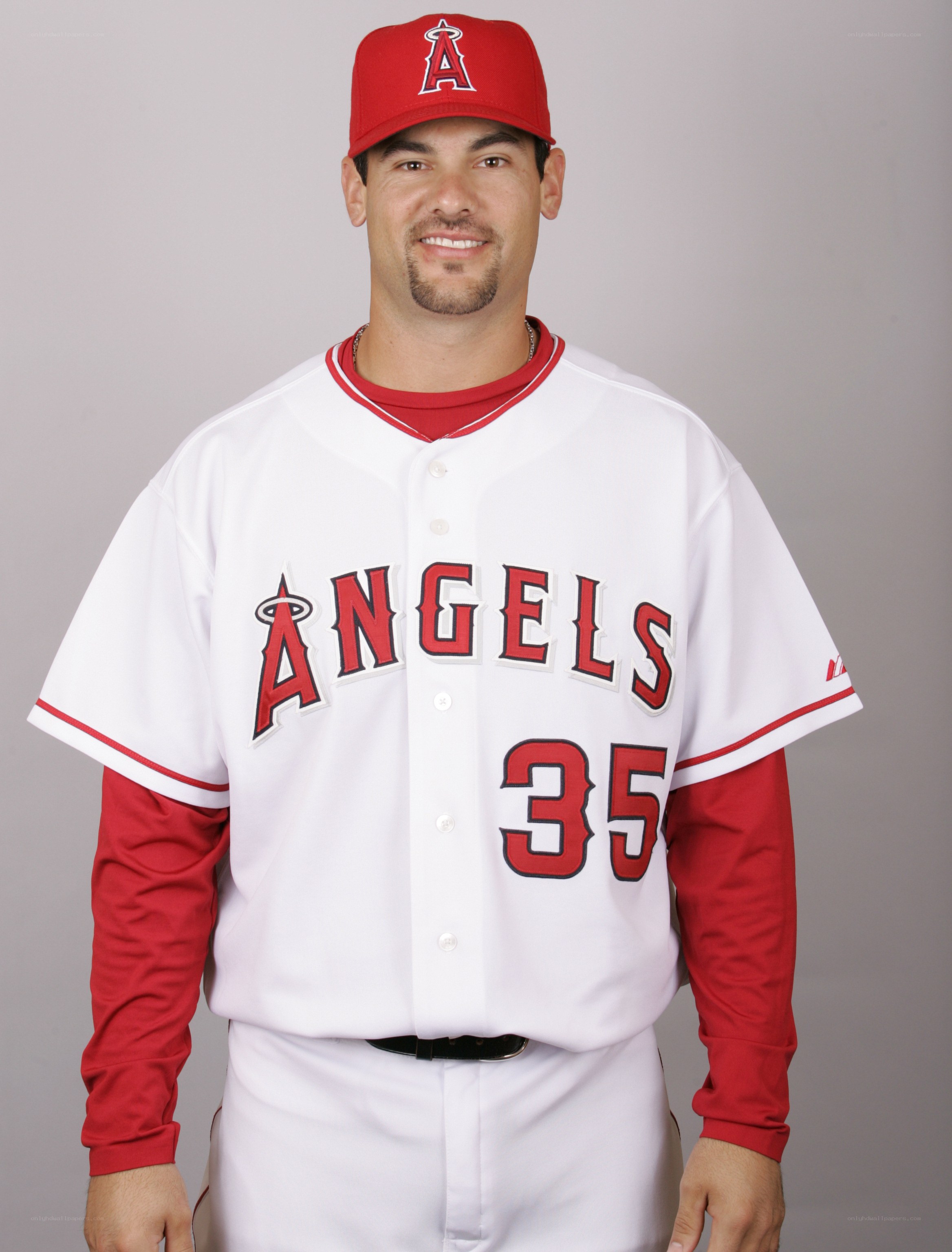 baseball player in angels uniform