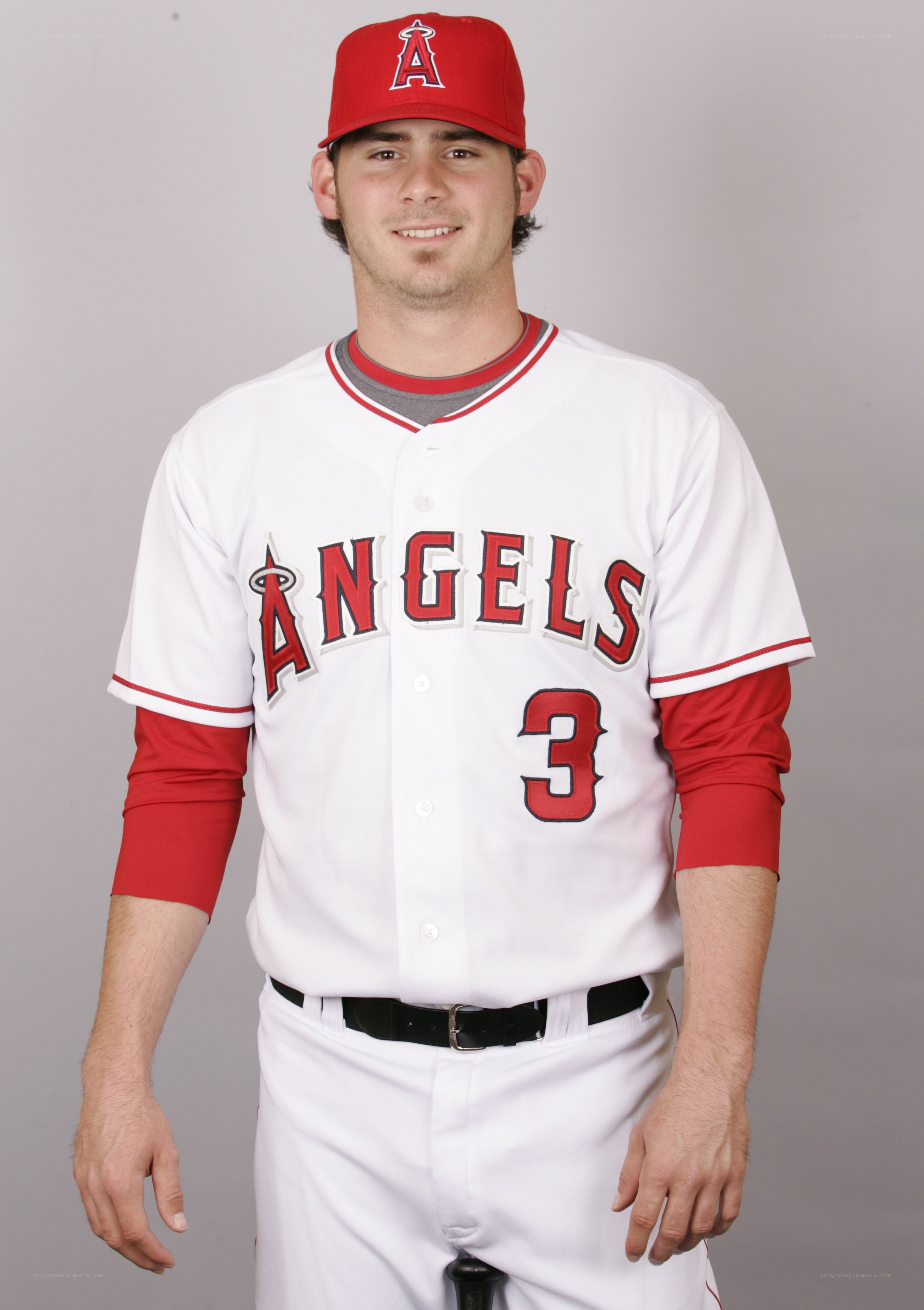 baseball player in angels uniform