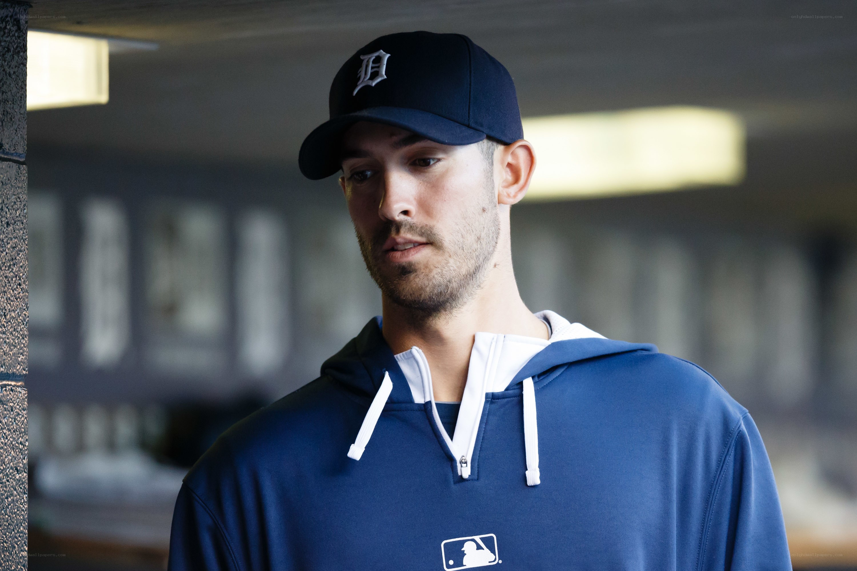 baseball player in dugout