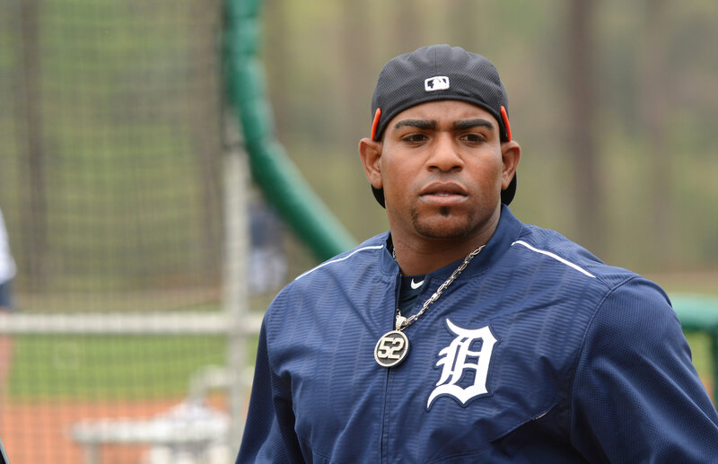Baseball Player in Uniform — Blue, Serious