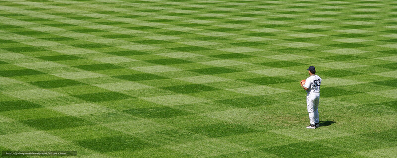 Baseball player on field