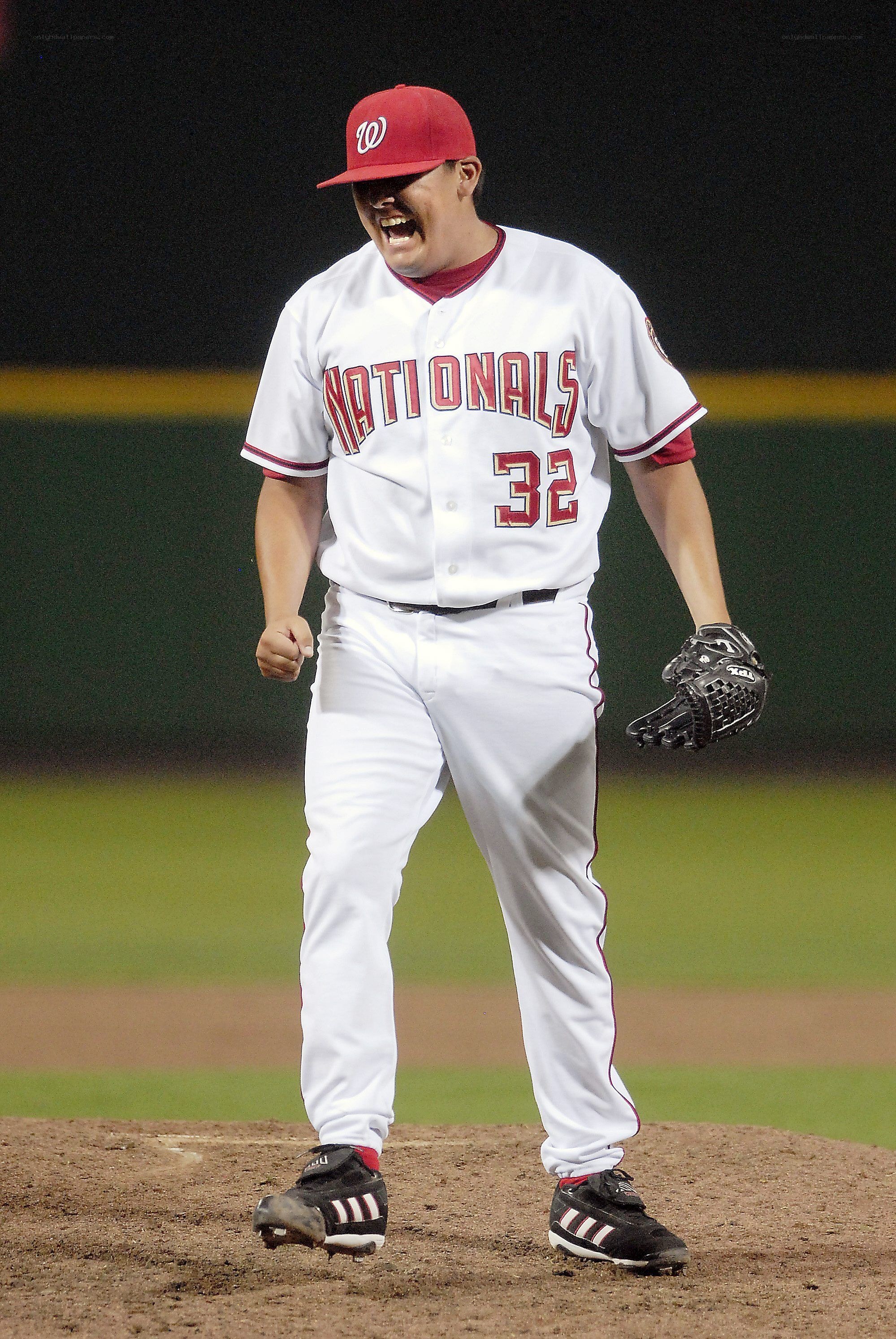 Baseball player on pitcher's mound