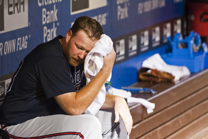 Baseball Player Sitting