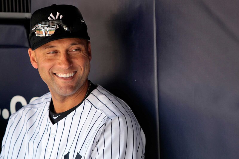 Baseball Player Smiling — White