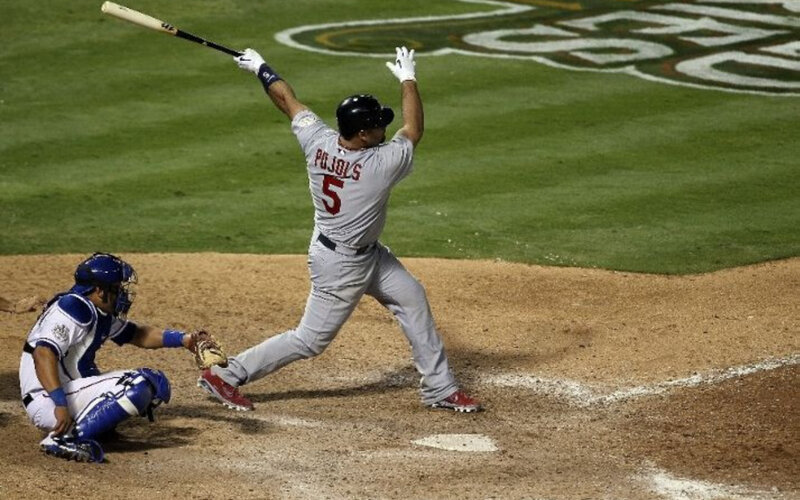 Baseball Player Swinging Bat — Gray