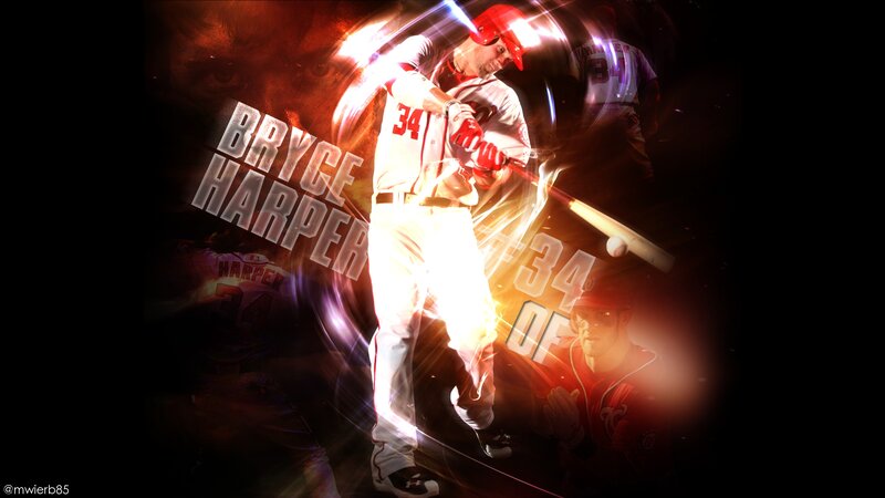 Baseball Player Swinging Bat — Red, Dramatic