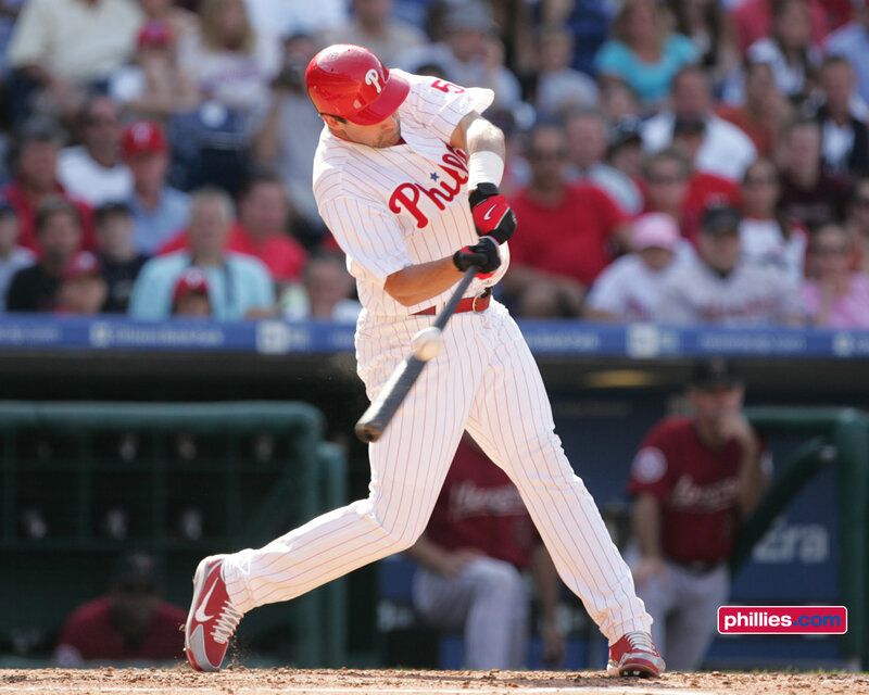 Baseball Player Swinging Bat — White, Active