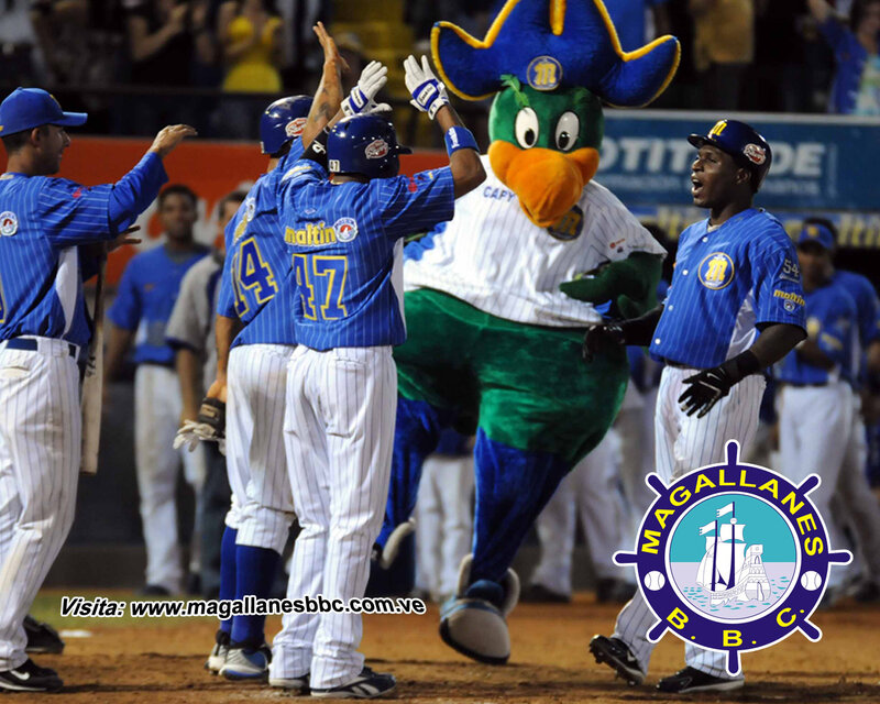 Baseball Players Celebrating — Blue, Celebratory
