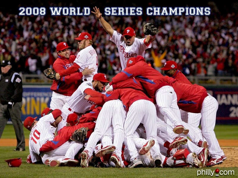 Baseball Players Celebrating — Red, Celebratory, Night