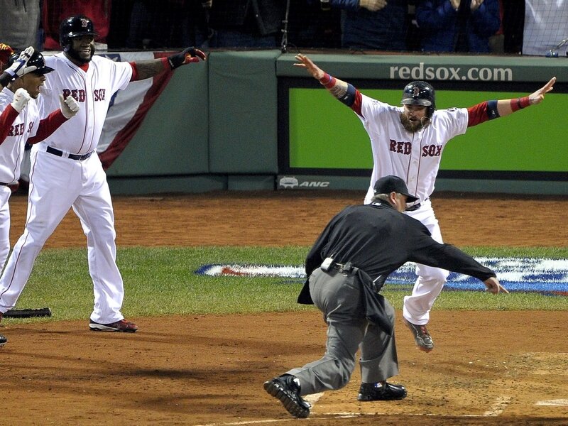 Baseball Players Celebrating — White