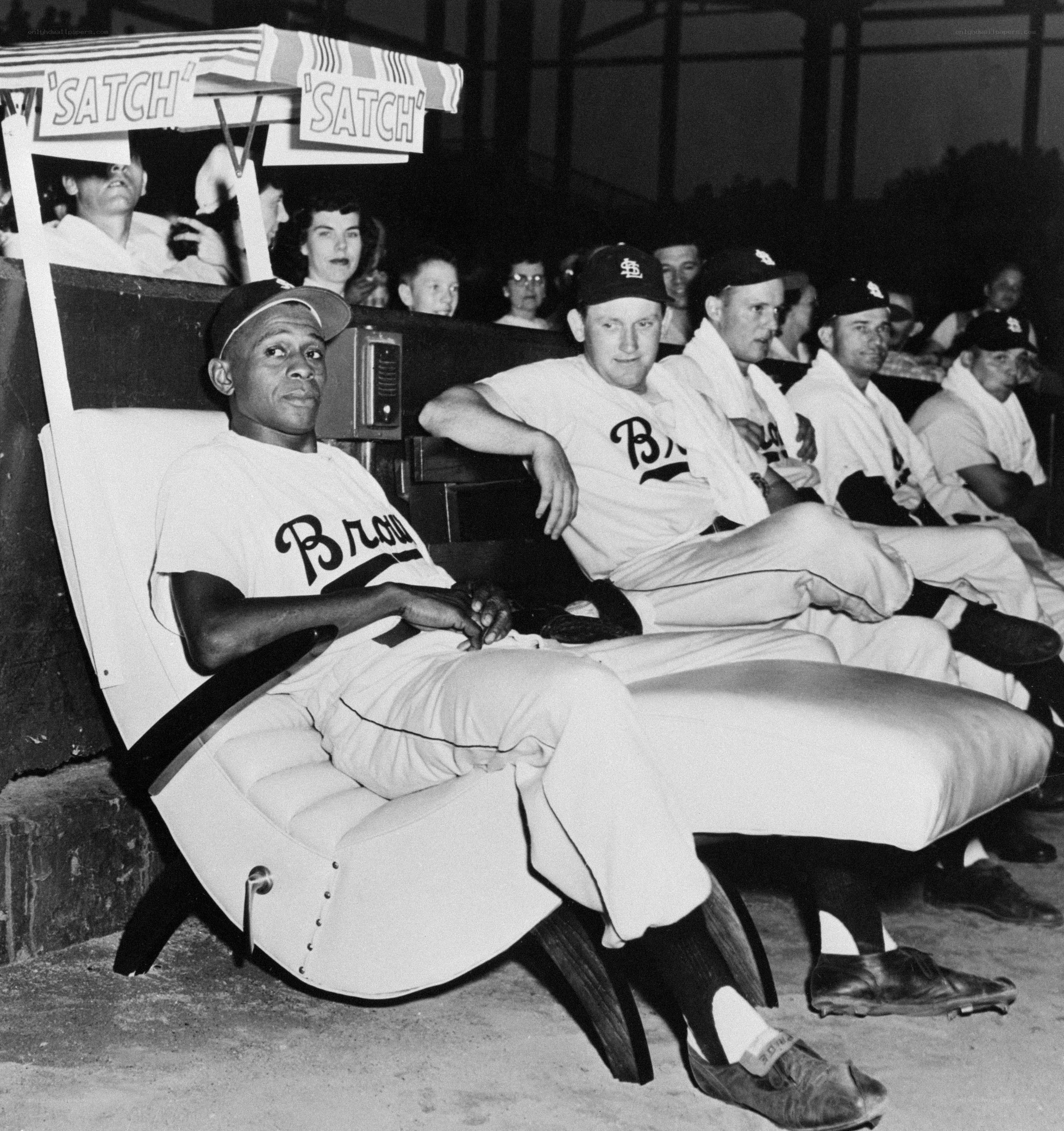 Baseball players in dugout