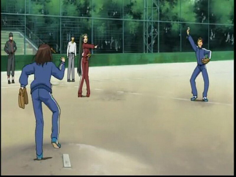 Baseball practice scene