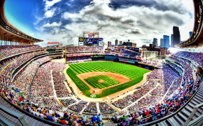 Baseball Stadium Crowd — Green
