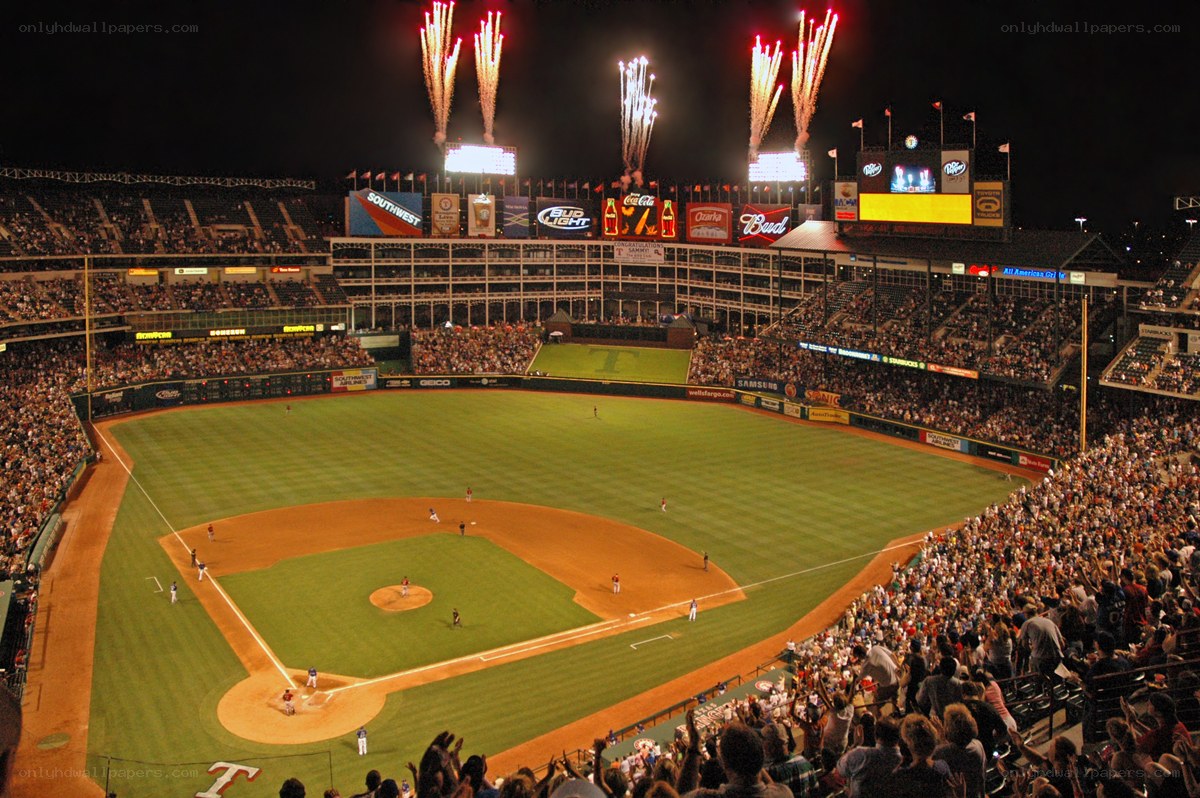 Baseball stadium fireworks display