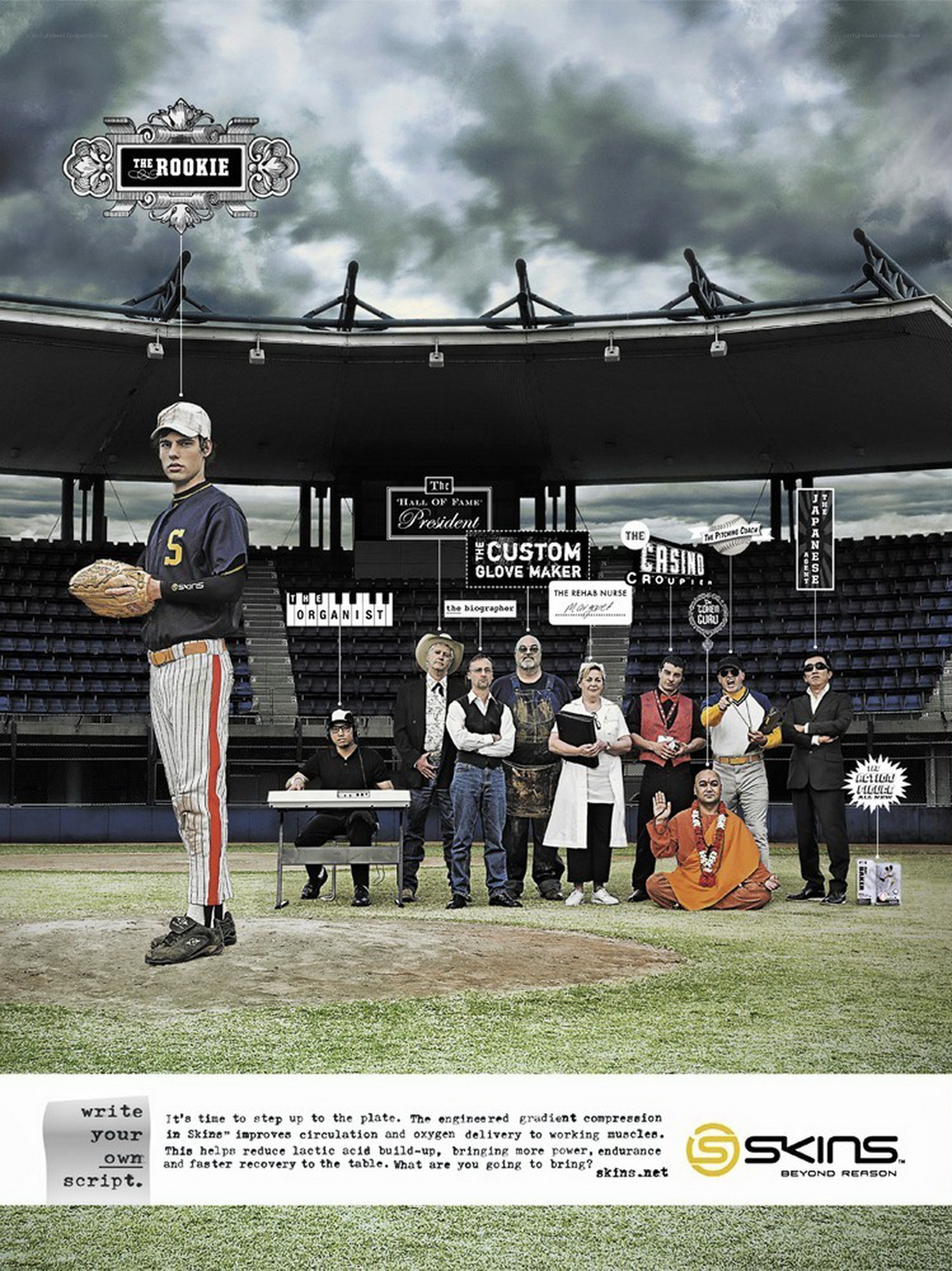Baseball team roles ad