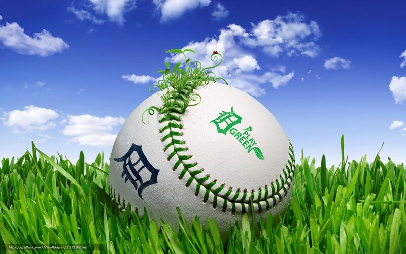 Baseball with green sprout