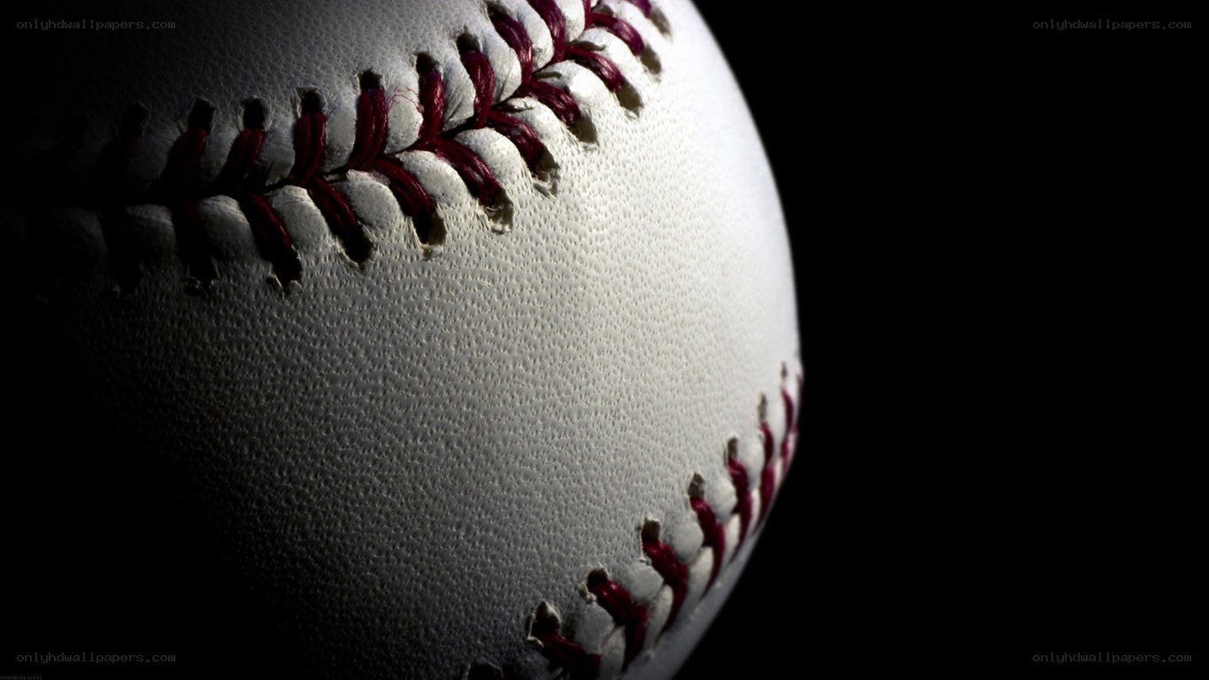 baseball with red stitching